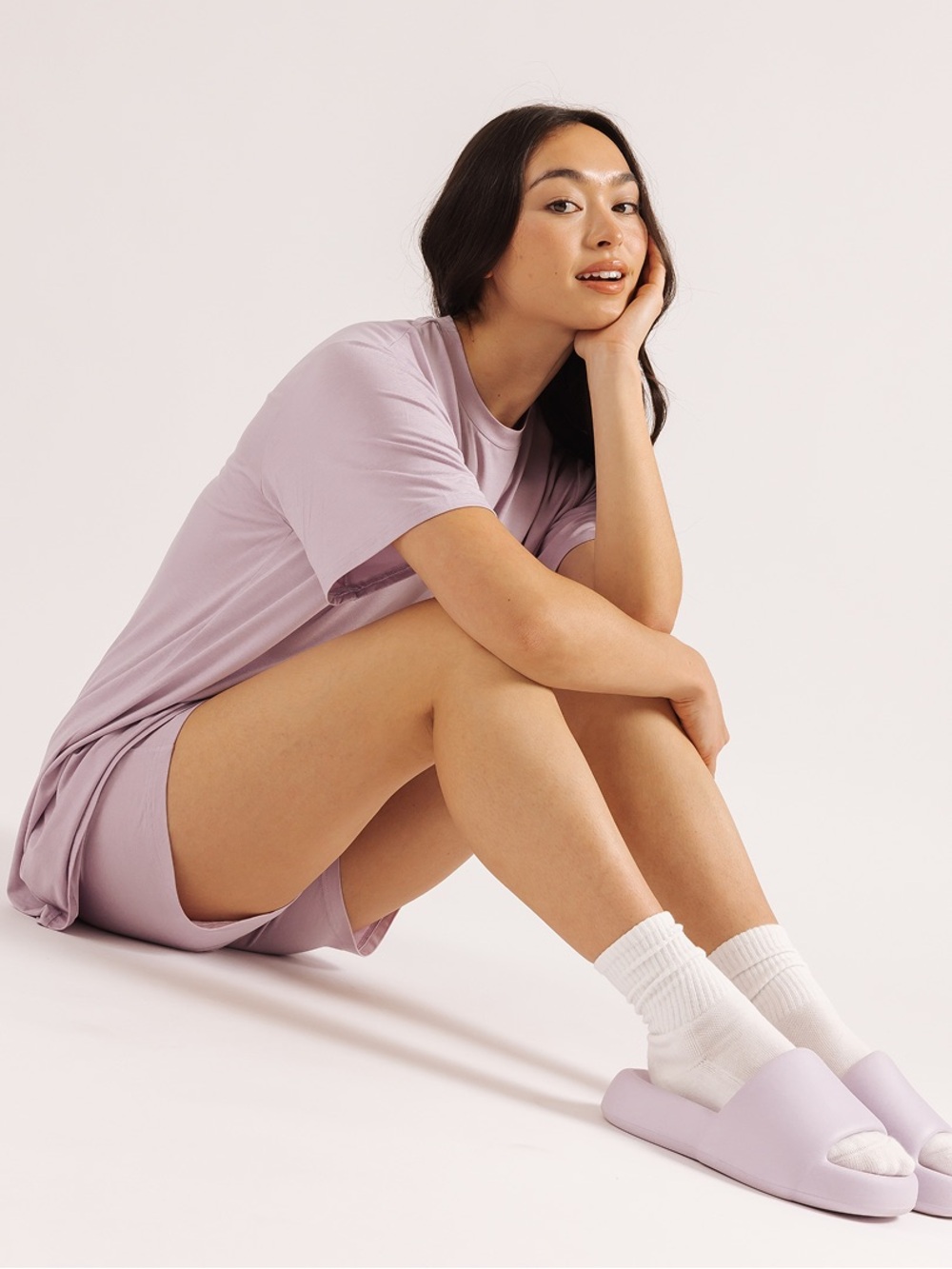 Viral~Mellow Slippers in Lilac